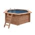 Piscine bois UBBINK OCEA PREMIUM 510x120cm Liner Relief 3D