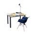 Bureau 110x70 cm Décor New York Pied Noir