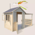 Cabane en Bois avec pergola pour enfants EUGENIE
