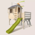Cabane en Bois sur pilotis avec toboggan pour enfants