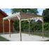 Carport Bois Autoclavé 15m² Toit Plat