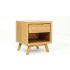 Chevet en teck massif 1 tiroir 1 niche Fiftees 