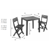 Ensemble de Balcon CLUB en Résine recyclée Anthracite 