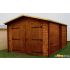 Garage en Bois 17.19 m² DORNA 28mm  L 380 x P 567 cm