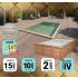 Piscine bois UBBINK PREMIUM 800x500x140cm Liner Relief 3D