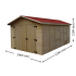 Garage panneaux épaisseur 16mm de 15.6m²