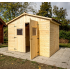 Abri Panneau bois massif sans plancher / 16 mm / surf. ext. : 6,60 m2