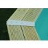 Kit Finition Margelles Alu 8 pièces 135° pour Piscine bois Octogonal