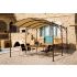 Tonnelle autoportante illusion 3 x 4 m sans toile en acier