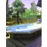 Piscine bois Allongée UBBINK 640x400x130cm Liner Bleu