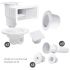 Kit pièces à sceller VITALIA pour piscine béton 8 x 4