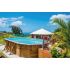 Piscine bois MAEVA Octogonale Allongée Avec escalier 649x349x150cm 
