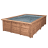 Piscine bois UBBINK PREMIUM 555x300x140cm Liner Relief 3D