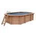 Piscine bois Allongée UBBINK AQUABELLE PREMIUM 750x400x130cm Liner Relief 3D