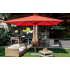 Parasol mat en bois FIBRASOL WOOD - 300x300 cm