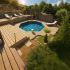 Piscine Bois Spark Ronde Hexagonale ⌀395x115cm Pierre de Bali