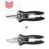 Lot de 2 Sécateurs Lame Courbe et Lame Droite Noirs HAPPY LINE