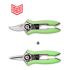 Lot de 2 Sécateurs Lame Courbe et Lame Droite Vert HAPPY LINE