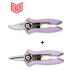 Lot de 2 Sécateurs Lame Courbe et Lame Droite Lila HAPPY LINE