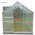 Serre de Jardin Structure Alu et Polycarbonate 2,39 m2 avec 1 fenêtre de toit