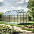 Serre Jardin Structure Alu Verte 10,50 m2