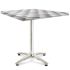 Table Carrée 2 Personnes 70 x 70 x 71 cm Décor Cabaret Blanc