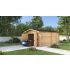Garage en Bois 19.03 m² VECTURA 42mm L 350 x P 620 cm 