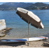 Parasol VENEZIA Duplex 200/8 cm Taupe et Ecru