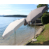 Parasol VENEZIA Duplex 200/8 cm Taupe et Ecru
