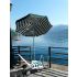 Parasol VENEZIA Coton 200/8 cm Vert et Blanc