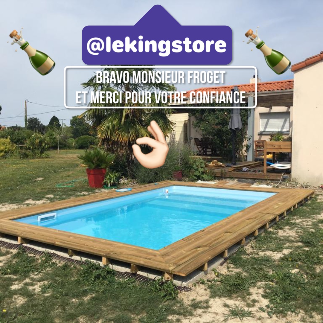 Piscine Bois Luxe Rectangulaire 520x320x131cm - LeKingStore