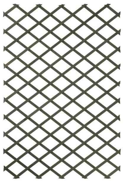 Treillage extensible en bois coloré vert 100 x 200 cm